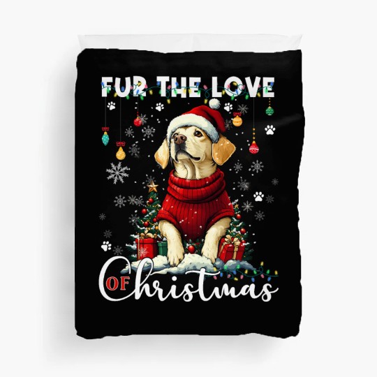 Labrador Retriever Christmas Tree Decorations Dog Duvet Covers
