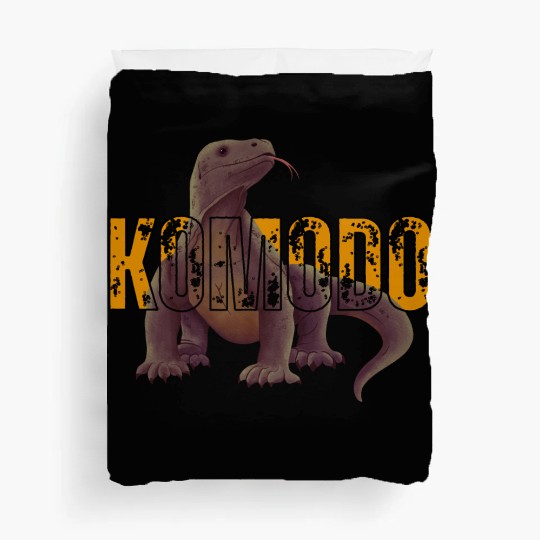 Komodo Dragon Art From Indonesia Duvet Covers