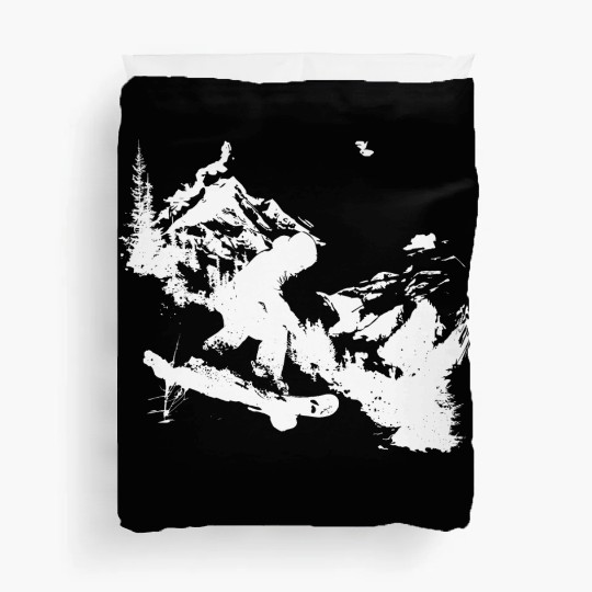 Snowboarding Graphic Duvet Covers