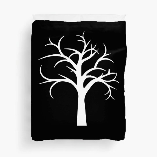 Tree Bare Winter Autumn Forest Tree Silhouette Duvet Covers