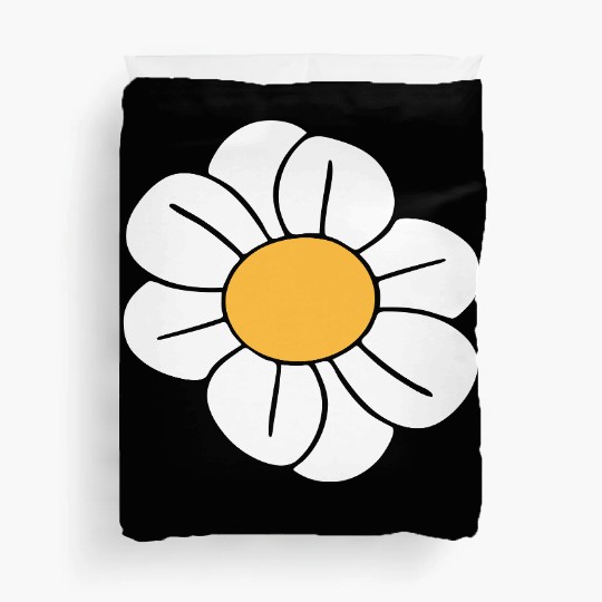 Beautiful White Daisies Flowers Spring Summer Fun Duvet Covers