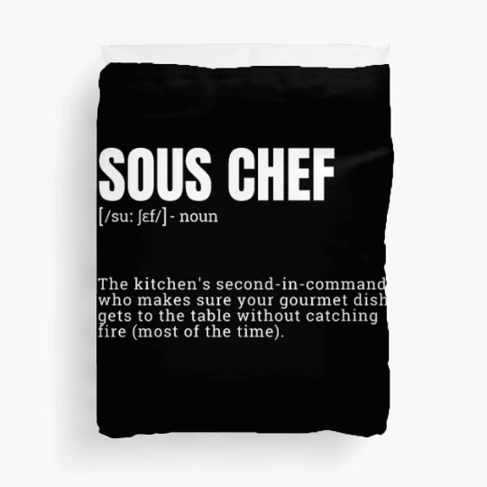 Hilarious Definition for Sous Chef Duvet Covers