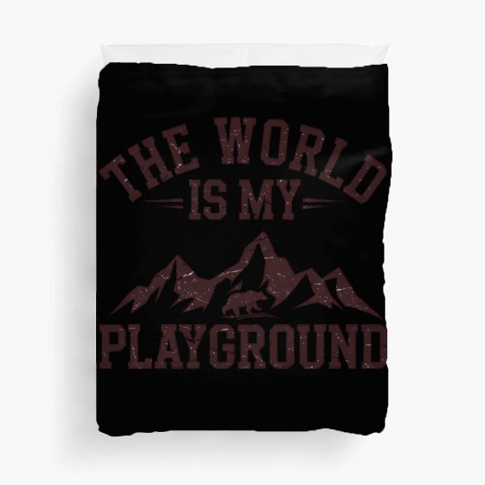 The World is My Playground Duvet Covers