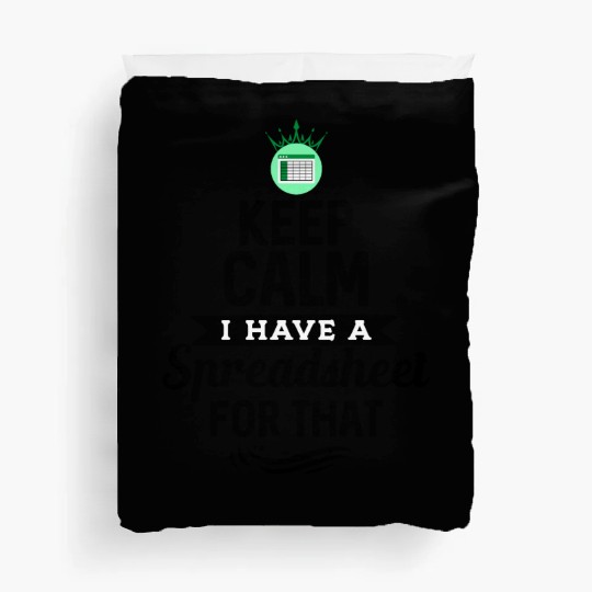 Funny Excel Spreadsheets Lover 1 Duvet Covers