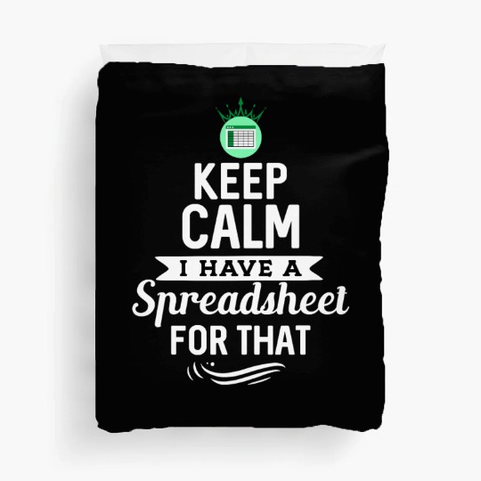 Funny Excel Spreadsheets Lover 2 Duvet Covers
