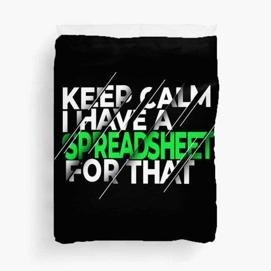 Funny Excel Spreadsheets Lover 3 Duvet Covers
