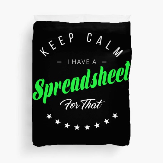 Funny Excel Spreadsheets Lover 5 Duvet Covers