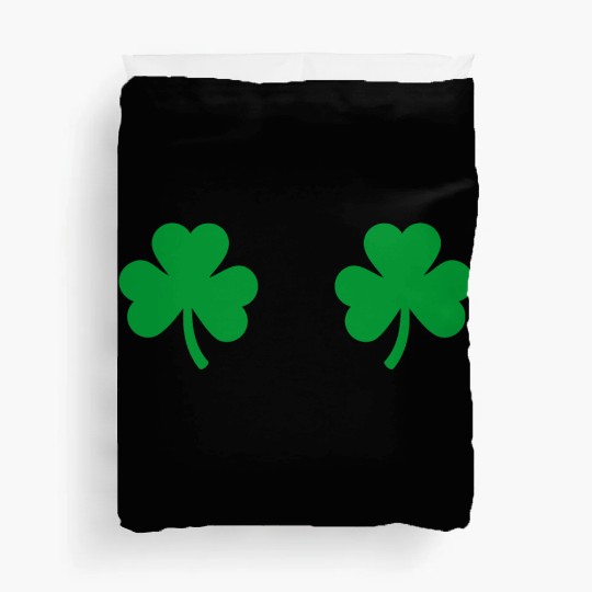 Shamrock Boobs Irish Boobies St Patricks Day Duvet Covers