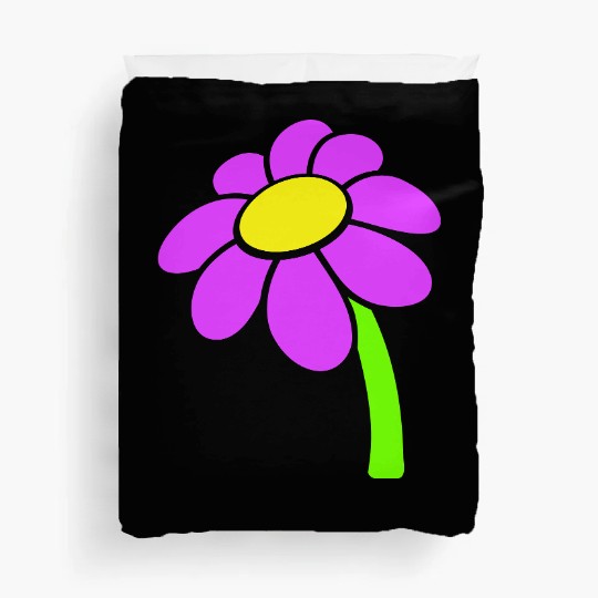 Small Daisy Flower Purple Decorative Nature Design Duvet Covers