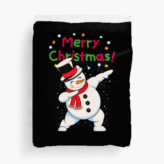 Fun Dabbing Snowman Christmas Duvet Covers