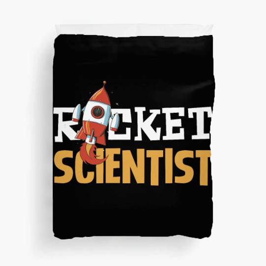 Rocket Scientist Cute Cartoon Rocket Fun Duvet Covers