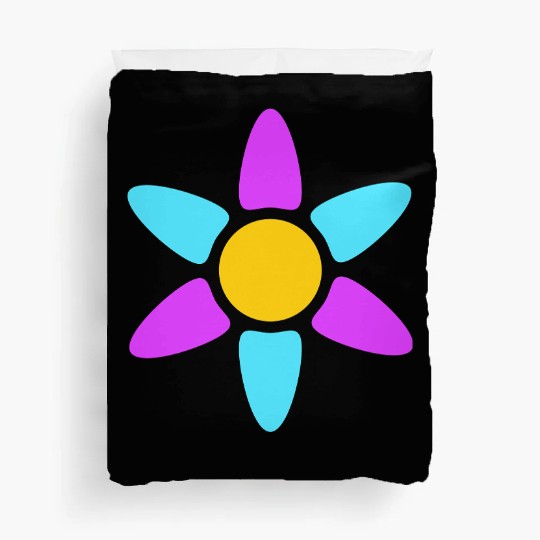 Small Daisy Flower Decorative Yellow Purple Design Duvet Covers