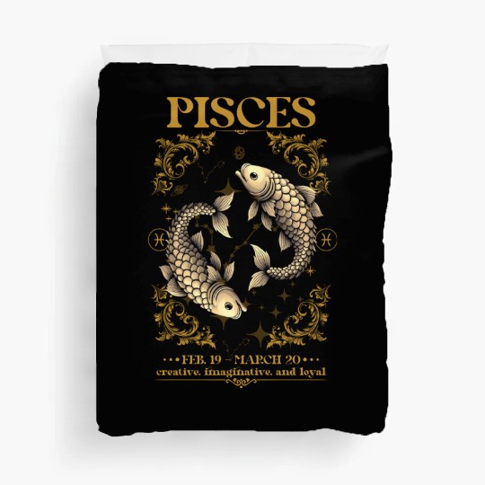 Pisces Zodiac Sign Duvet Covers