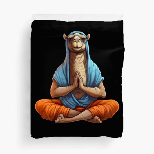 Yoga camel Duvet Covers