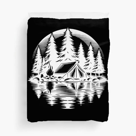 Peace And Nature Camping Campfire Scene In The Duvet Covers