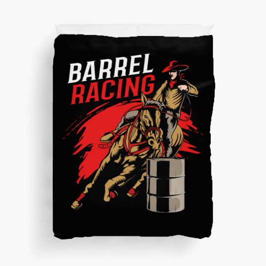 Horse Riding Cowgirl Barrel Racing Rodeo Duvet Covers