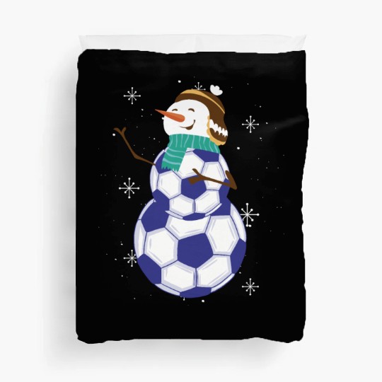 Snowman Soccer Winter Wonderland Fun Duvet Covers