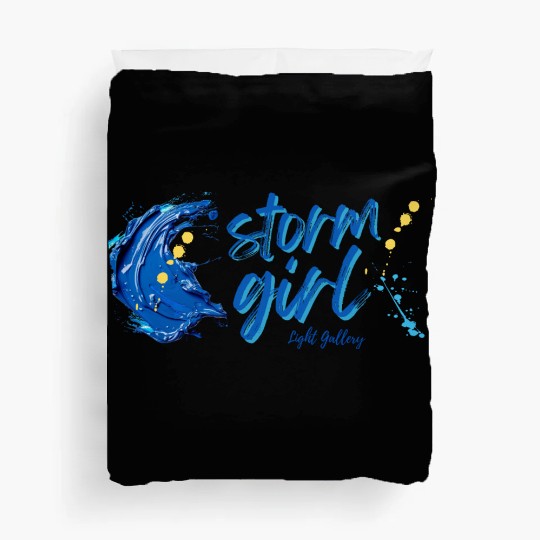 Storm girl, artistic Duvet Covers