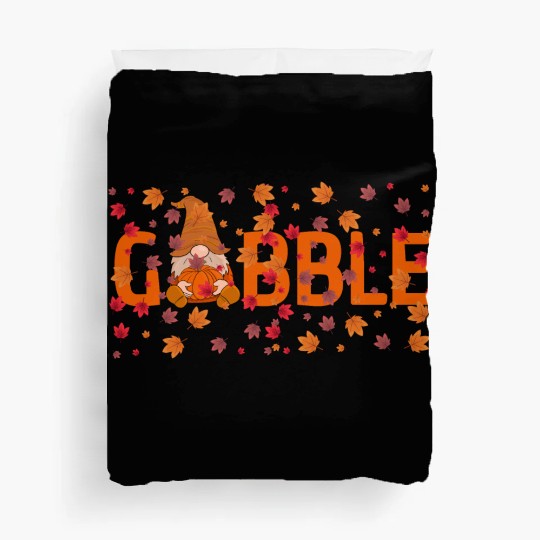 GOBBLE TURKEY PODIATRIST FUNNY THANKSGIVING Duvet Covers