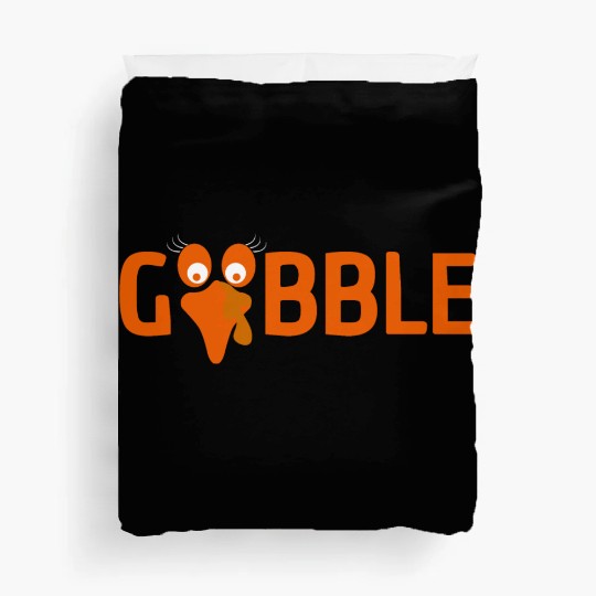 GOBBLE TURKEY PODIATRIST FUNNY THANKSGIVING Duvet Covers