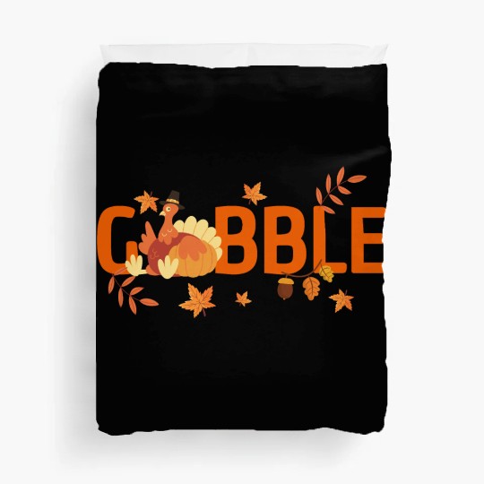 GOBBLE TURKEY PODIATRIST FUNNY THANKSGIVING Duvet Covers