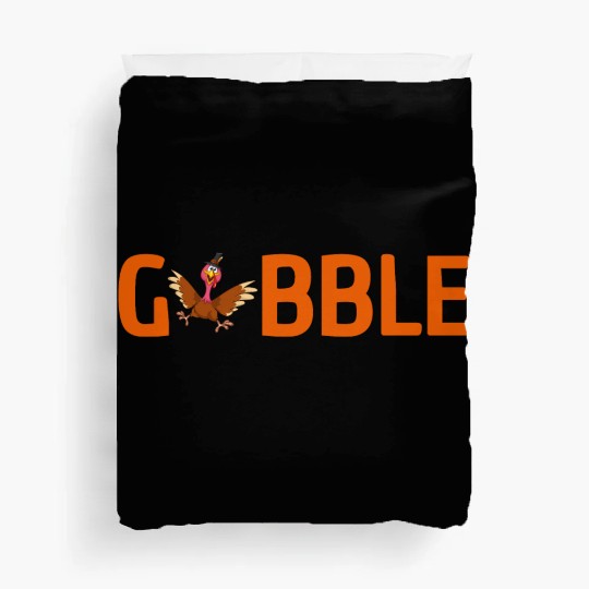 GOBBLE TURKEY PODIATRIST FUNNY THANKSGIVING Duvet Covers