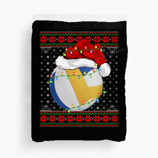 Volleyball Player Christmas Duvet Covers