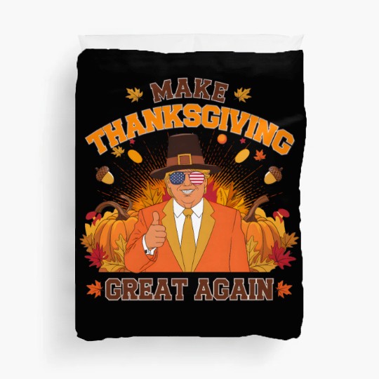 Make Thanksgiving Great Again Autumn Fall Leaves Duvet Covers