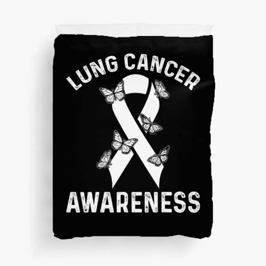 Lung Cancer Awareness Month Support Duvet Covers