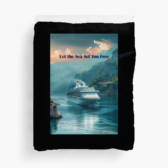 cruise ship Let the Sea set you free Duvet Covers