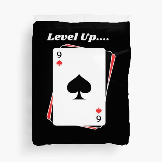 BLACK Men Duvet Covers For Game Card lovers - LEVEL UP