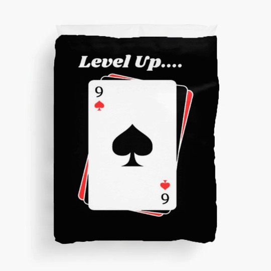 BLACK Men Duvet Covers For Game Card lovers - LEVEL UP