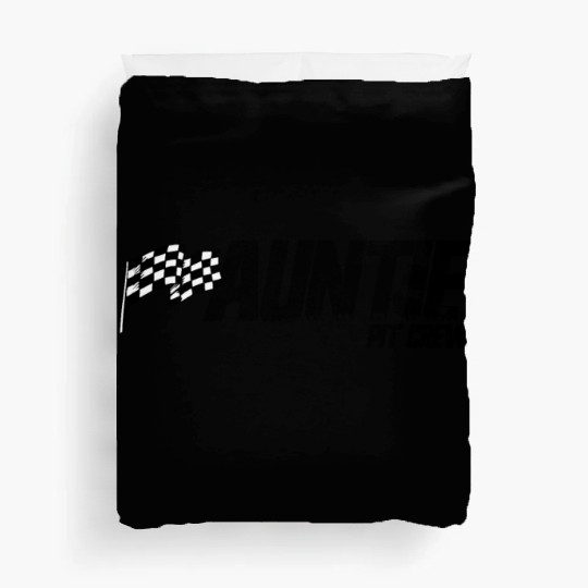 Pit Crew Auntie Race Birthday Family Racing Auntie Duvet Covers