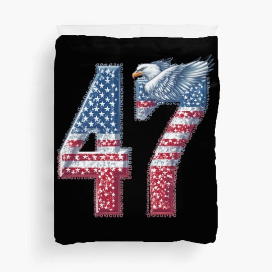 47th Presidential Victory Bold Patriotic Duvet Covers