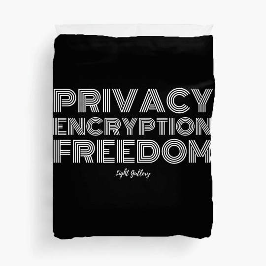 Privacy encryption freedom Duvet Covers