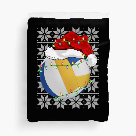 Volleyball Santa Duvet Covers
