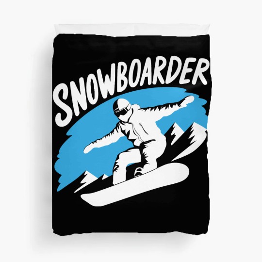Snowboard Snowboarder Snowboarding Winter Sports Duvet Covers