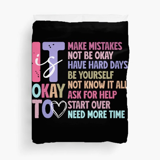 Be Yourself - Embrace Mistakes Duvet Covers