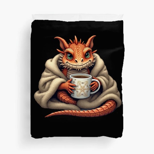 Bearded Dragon Christmas - Gift for Reptile & Cof Duvet Covers