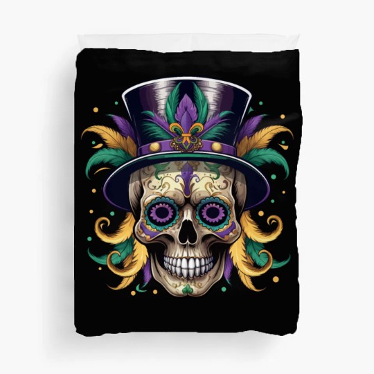 Dia De Los Muertos Festival Parade Mardi Gras Duvet Covers