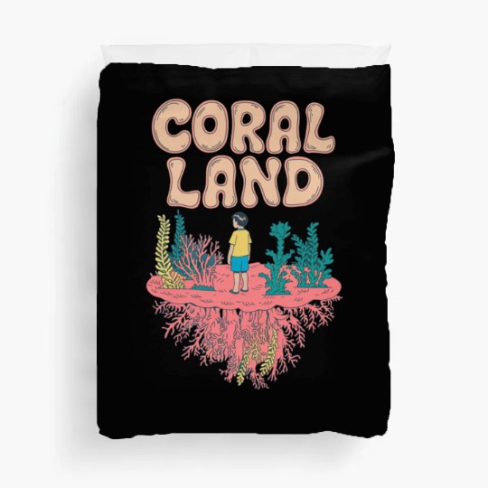 Rainbow Coral Land Duvet Covers