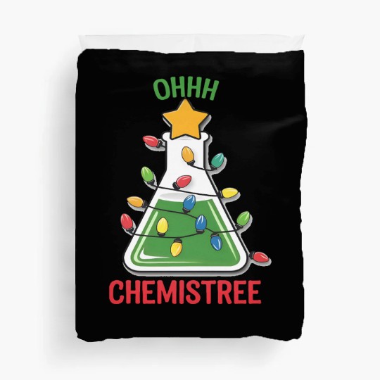 Science Teacher Oh Chemistree Chemistry Christmas Duvet Covers