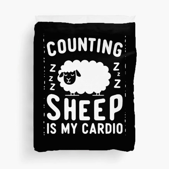 Counting Sheep is My Cardio Duvet Covers