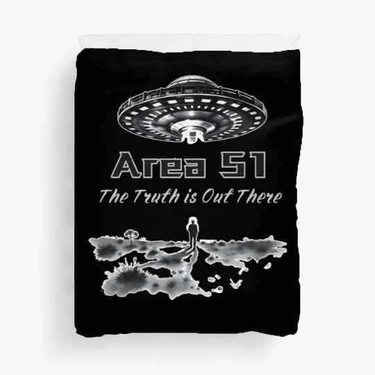 The Truth is Out There: Area 51 - Alien Invasion Duvet Covers