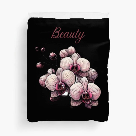 Orchid Elegance: A Symbol of Timeless Beauty Duvet Covers