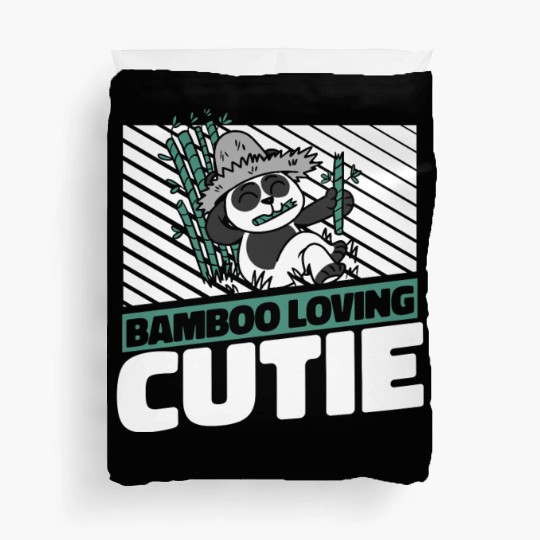 Bamboo Loving Cutie Panda Bear Friend Giant Panda Duvet Covers