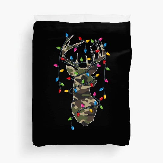 Christmas Holiday Camo Hunting Reindeer Deer Xmas Duvet Covers
