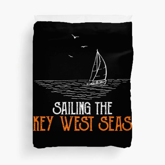 Florida SAILING THE KEY-WEST SEAS Florida Keys Duvet Covers