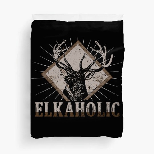 Elk Hunting Elkaholic Hunters Duvet Covers