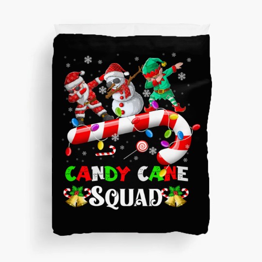 Dabbing Santa Elf Snowman Candy Cane Christmas Duvet Covers